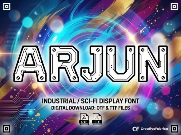 Arjun: The Typeface for Galactic Branding and Robotic Identities