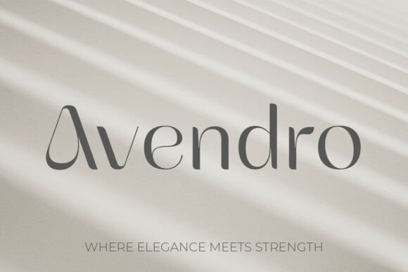Avendro: Commanding Attention with a Bold Serif Typeface