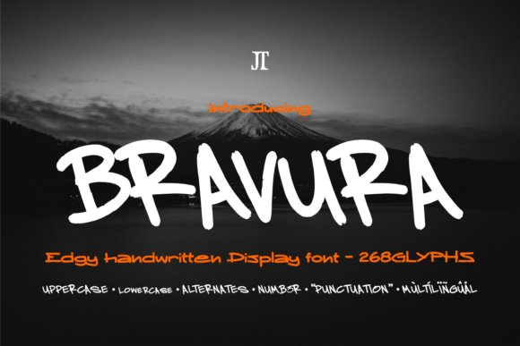 Bravura: The Edgy Handwritten Font That Makes Your Brand Pop