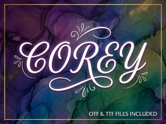 Corey: A Decorative Display Typeface for Bold Visual Statements