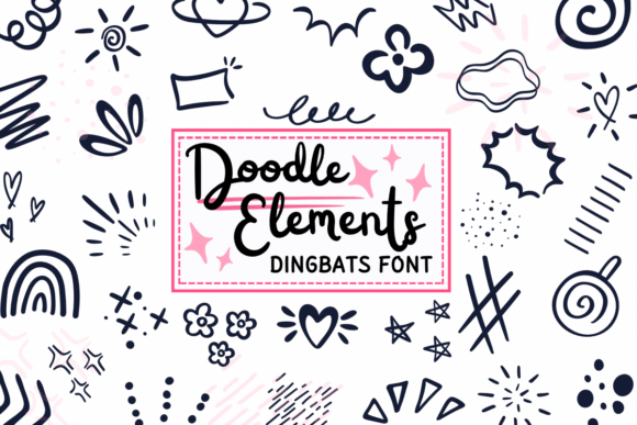 Doodle Elements: A Sketchy Typeface for Authentic Creations
