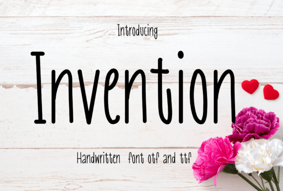 Invention: A Handwritten Font with Authentic Charm