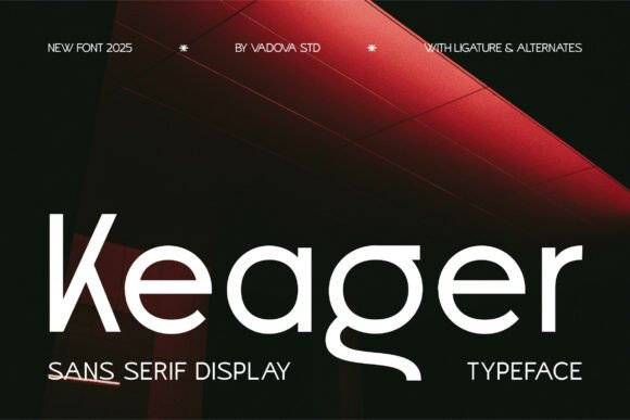 Keager: A Modern Typeface for Bold Visual Statements
