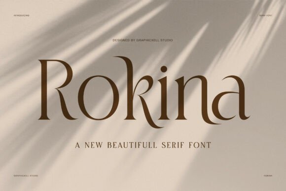 Rokina: The Serif Font Blending Calligraphic Grace with Modern Edge