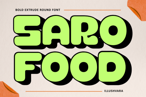 Saro Food: A Typeface That Brings Your Brand to Life