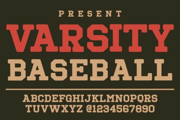 Varsity Baseball: The Typeface That Brings Athletic Grit to Your Designs