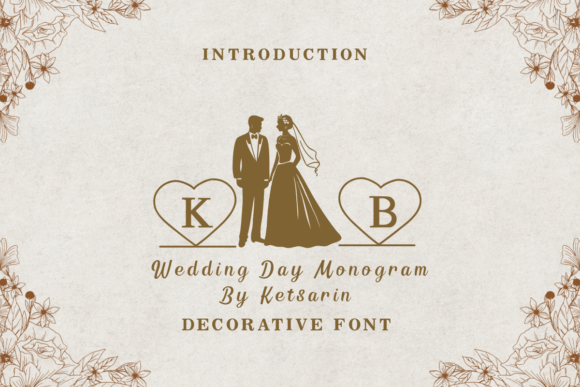 Wedding Day Monogram: A Decorative Font for Every Project